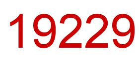 Number 19229 red image