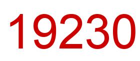 Number 19230 red image