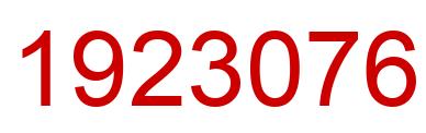 Number 1923076 red image
