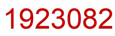 Number 1923082 red image