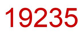 Number 19235 red image