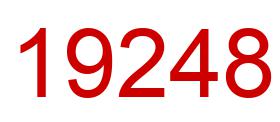 Number 19248 red image