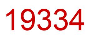 Number 19334 red image