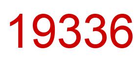 Number 19336 red image