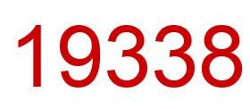 Number 19338 red image