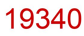 Number 19340 red image