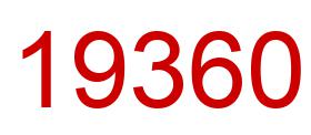 Number 19360 red image