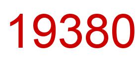 Number 19380 red image