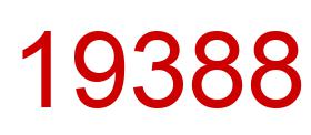 Number 19388 red image