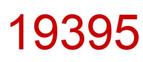 Number 19395 red image