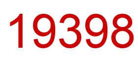 Number 19398 red image