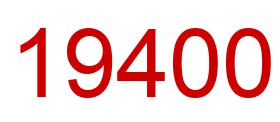 Number 19400 red image