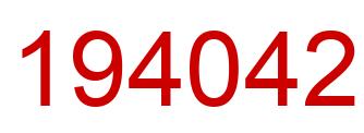 Número 194042 imagen rojo