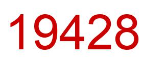 Number 19428 red image