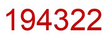 Número 194322 imagen rojo