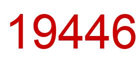 Number 19446 red image