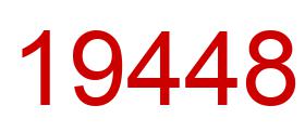 Number 19448 red image