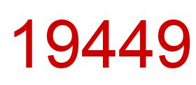 Number 19449 red image