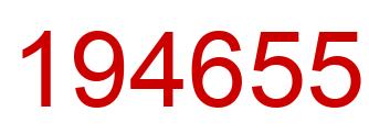 Number 194655 red image