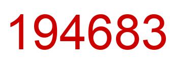 Número 194683 imagen rojo