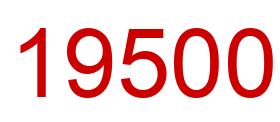 Number 19500 red image