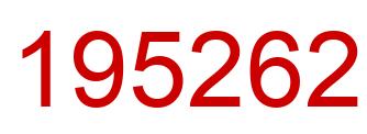 Number 195262 red image