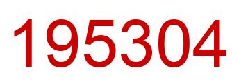 Número 195304 imagen rojo