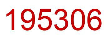 Number 195306 red image