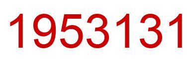 Number 1953131 red image