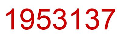 Number 1953137 red image