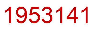 Number 1953141 red image