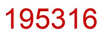 Número 195316 imagen rojo