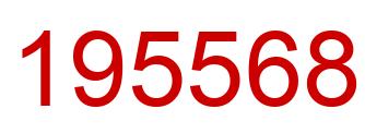 Número 195568 imagen rojo