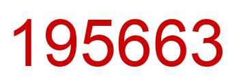 Number 195663 red image