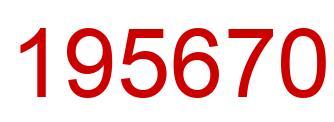 Number 195670 red image