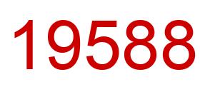 Número 19588 imagen rojo