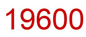 Number 19600 red image