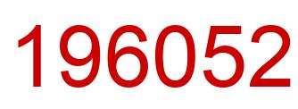 Number 196052 red image