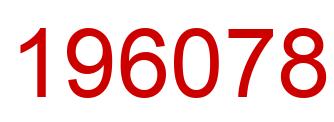 Number 196078 red image