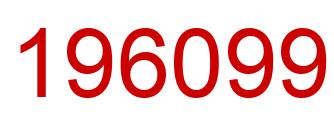 Number 196099 red image
