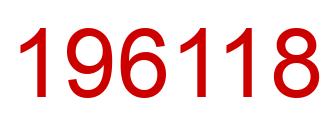Number 196118 red image