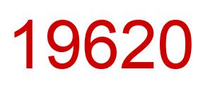 Number 19620 red image