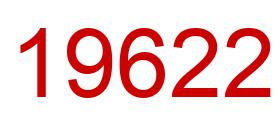 Number 19622 red image