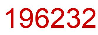 Number 196232 red image