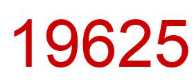 Number 19625 red image
