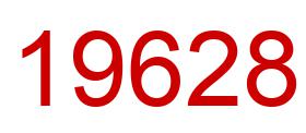 Number 19628 red image