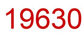 Number 19630 red image