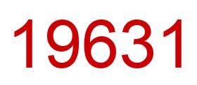 Number 19631 red image