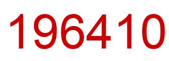 Number 196410 red image