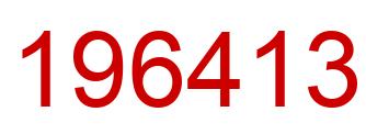 Number 196413 red image